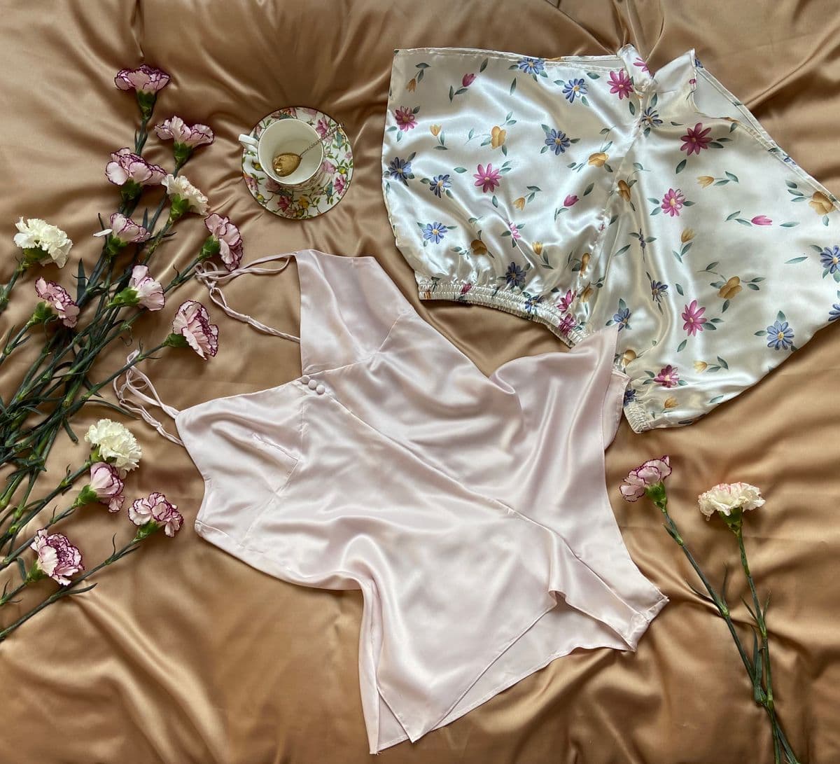 Satin Robe & Cami Set
